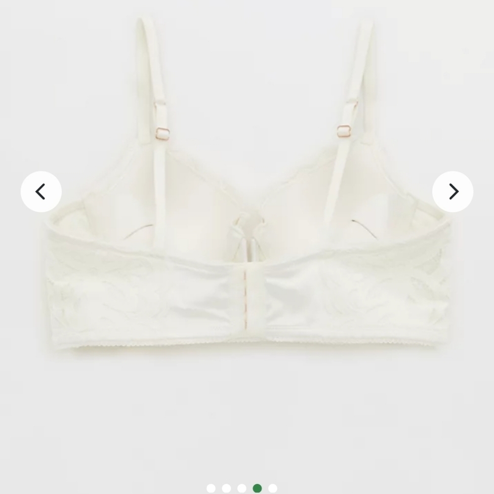 Aerie Show off Plunge White Lace Underwire Bra NEW 34C - Picture 5 of 9